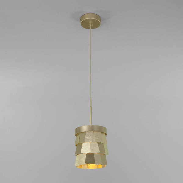 Подвесной светильник с металлическим плафоном 317/1  шампань