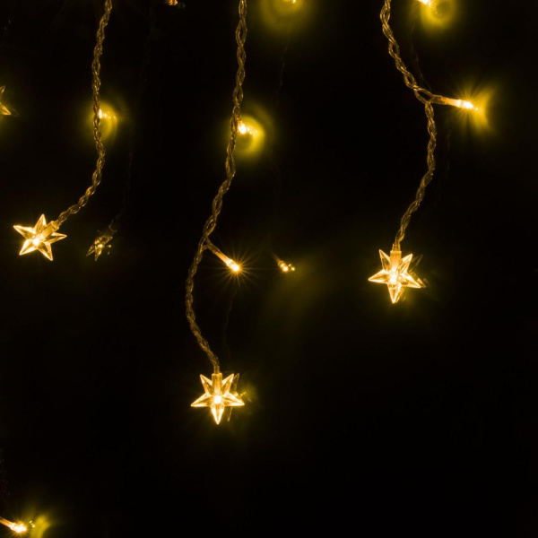 Гирлянда бахрома 1,8*0,5 м IP20 100-002 теплый белый