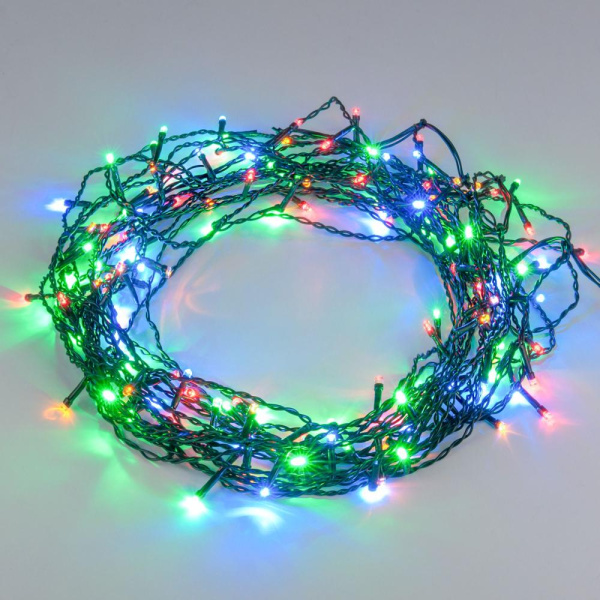 Гирлянда занавес на ель 0,45*1,5 м IP20 200-003 мульти