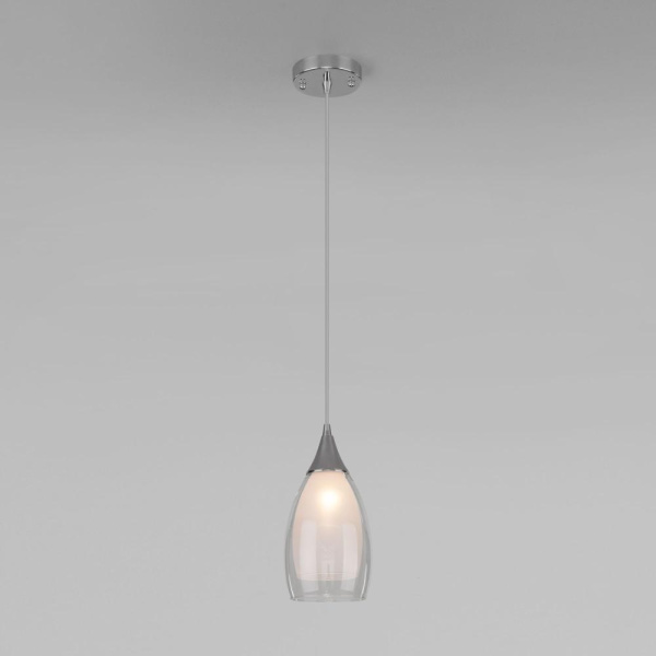 Подвесной светильник со стеклянным плафоном 50085/1 хром