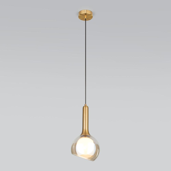 Подвесной светильник со стеклянным плафоном 50188/1 янтарный