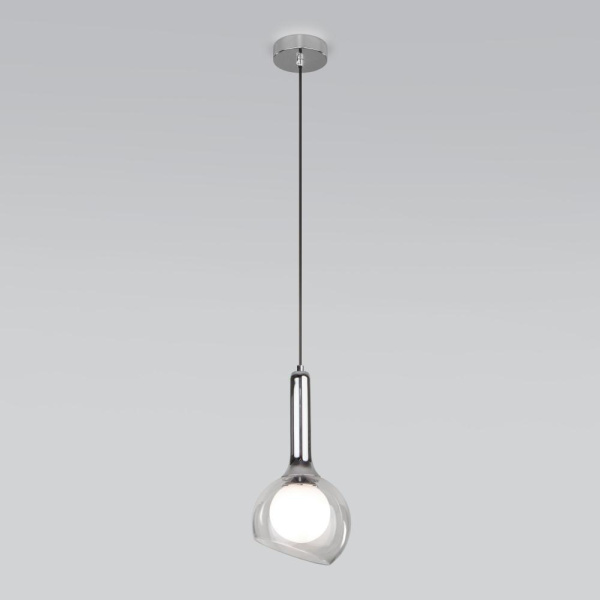 Подвесной светильник со стеклянным плафоном 50188/1 хром