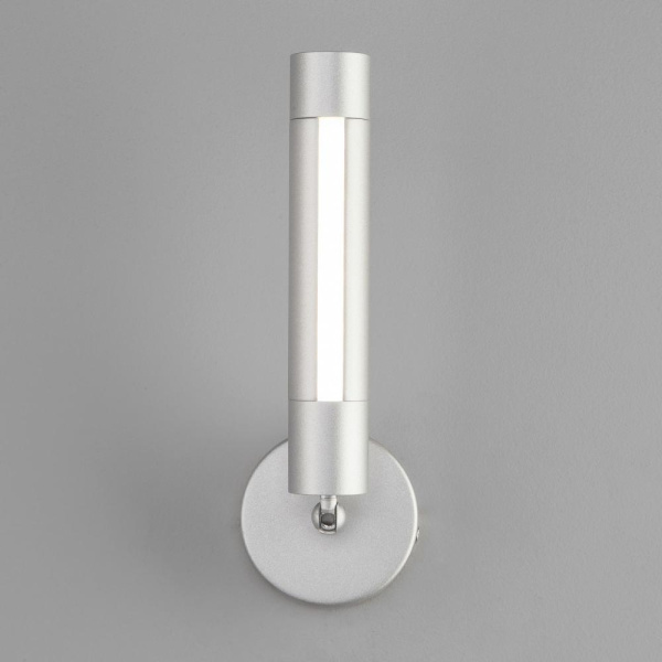 Настенный светодиодный светильник в стиле минимализм 20084/1 LED серебро