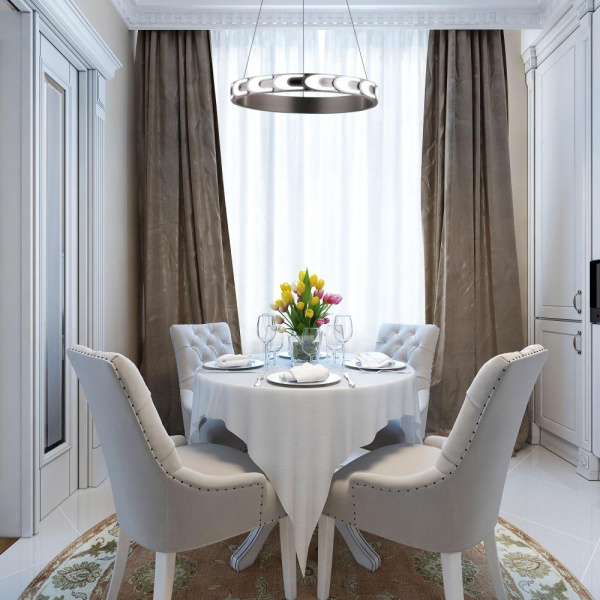 Подвесной светодиодный светильник с регулировкой цветовой температуры и яркости 90163/1 сатин-никель