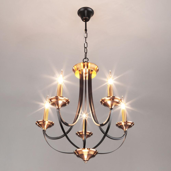 Подвесная люстра в классическом стиле 60098/5 черный