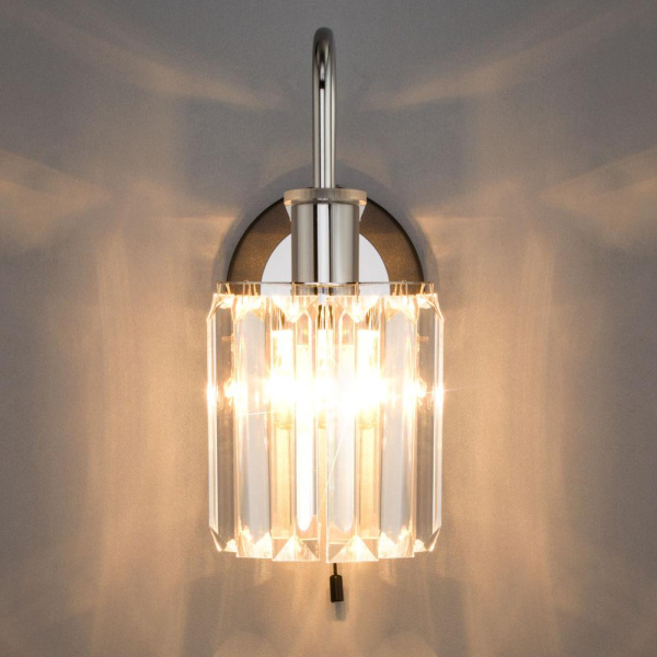 Настенный светильник с хрусталем 70090/1 графит