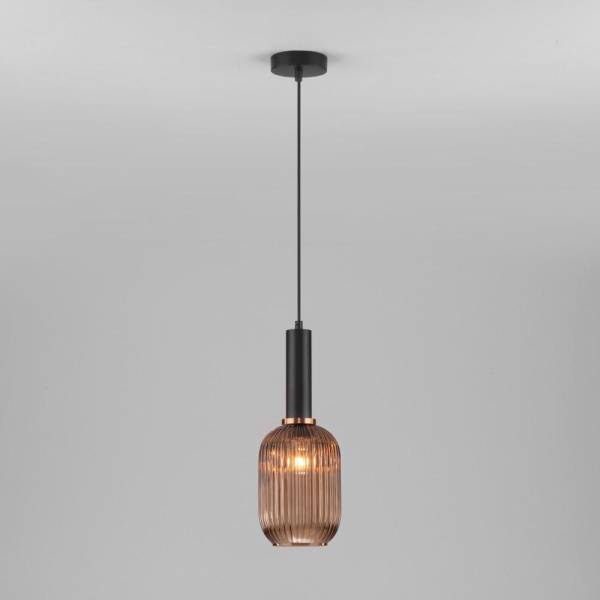 Подвесной светильник со стеклянным плафоном 50181/1 янтарный