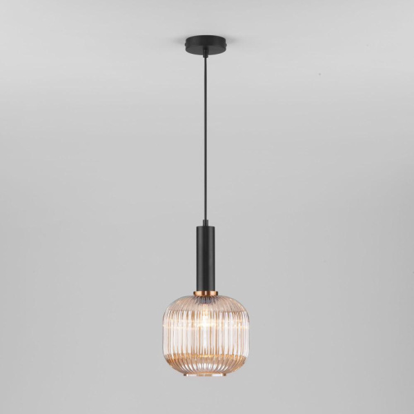 Подвесной светильник со стеклянным плафоном 50182/1 янтарь