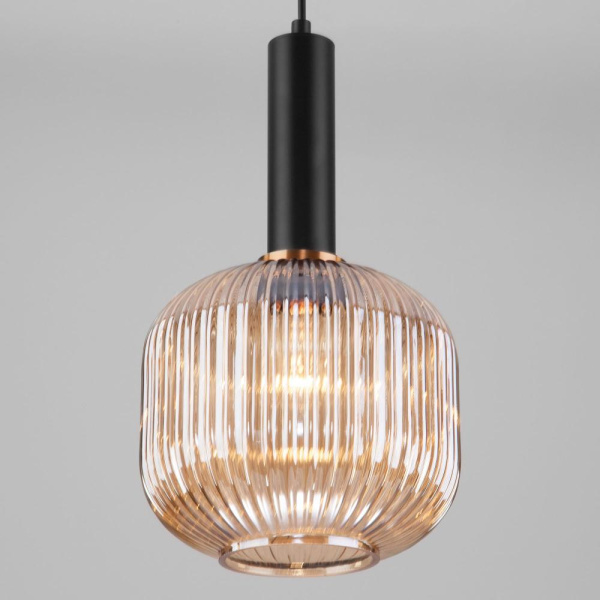 Подвесной светильник со стеклянным плафоном 50182/1 янтарь