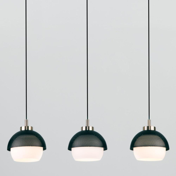 Подвесной светильник в стиле лофт 50106/3 античная бронза / черный