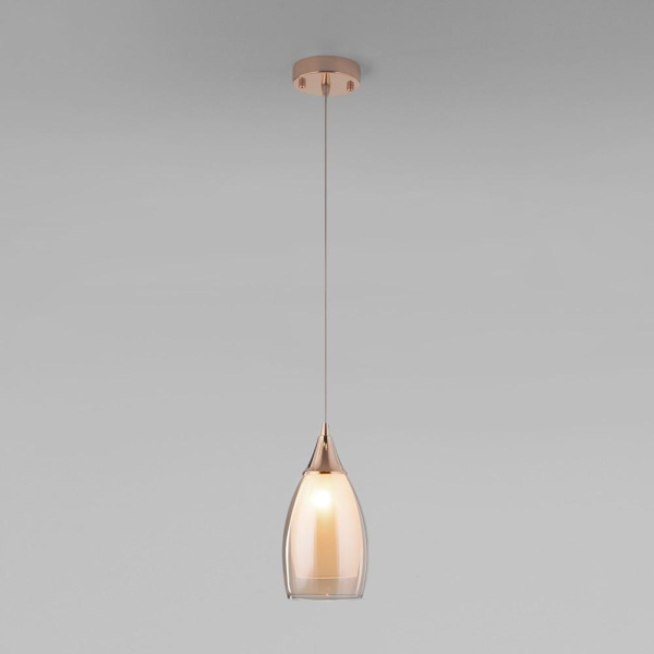 Подвесной светильник со стеклянным плафоном 50085/1 золото