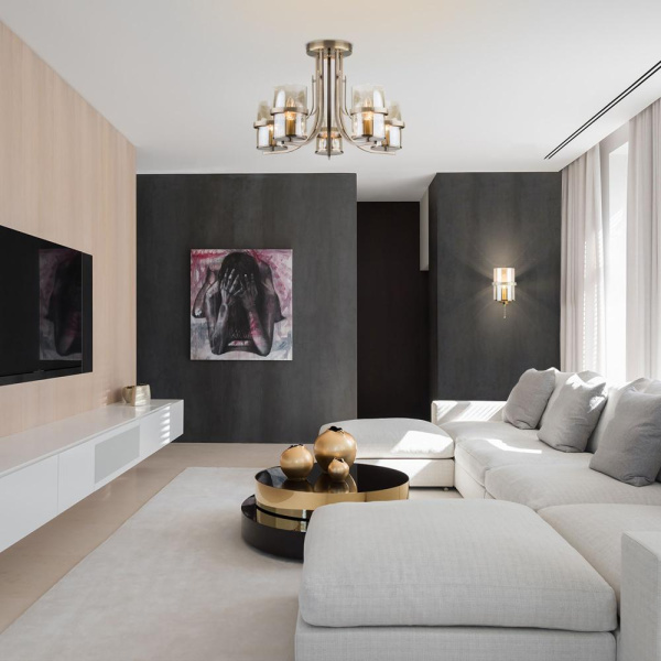 Настенный светильник со стеклянным плафоном 60085/1 античная бронза