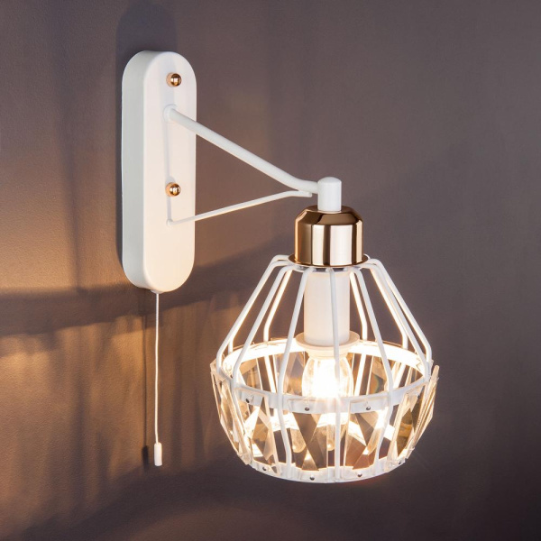 Настенный светильник в стиле лофт 70075/1 белый