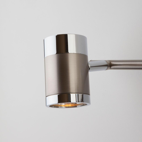 Настенный светильник с металлическими плафонами 20058/3 перламутровый сатин