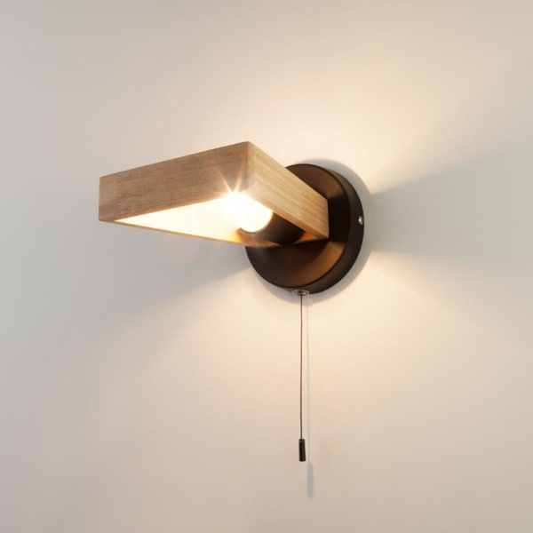 Настенный светильник в стиле лофт 70056/1 черный