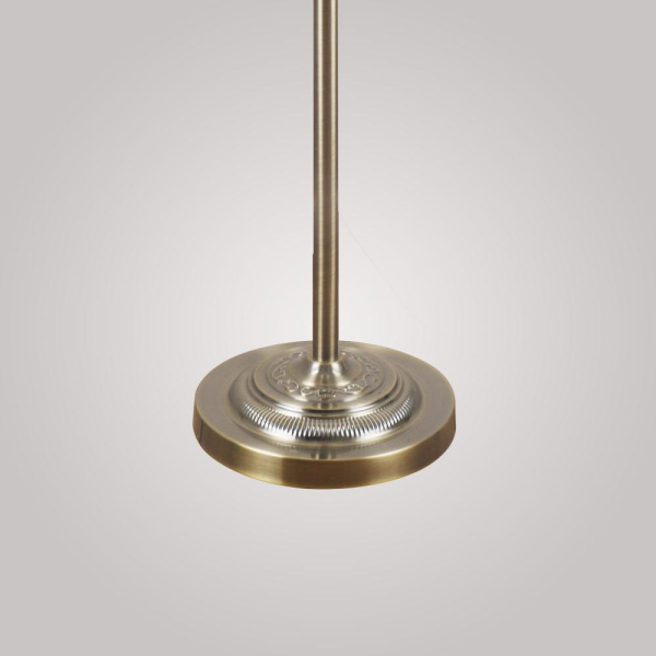 Напольный светильник с тканевым абажуром 01003/1 античная бронза