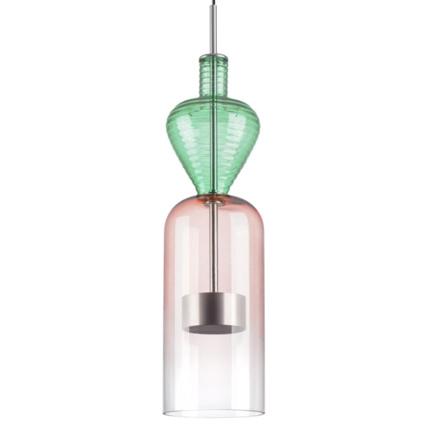 814004 Люстра BELLE LED 1х8W 400LM АЛЮМИНИЙ/МУЛЬТИКОЛОР 3000K