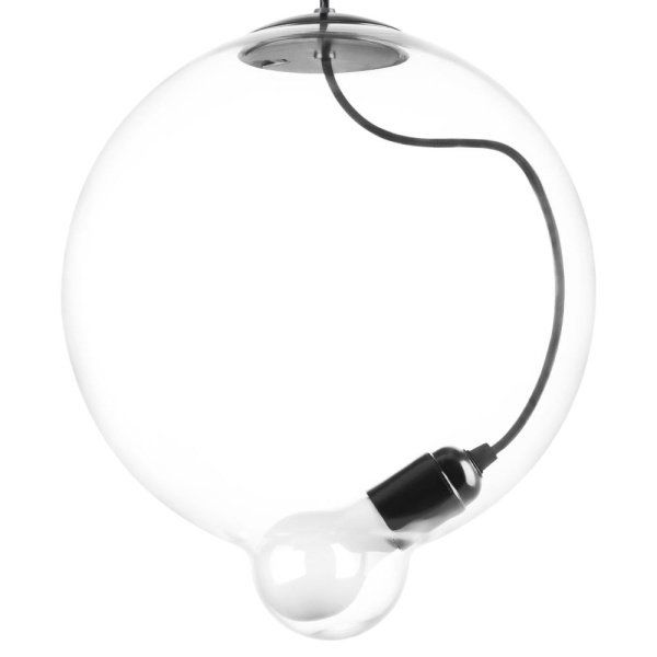 805300 Люстра COLORE 1х8W (led) E27 АЛЮМИНИЙ/ПРОЗРАЧНЫЙ