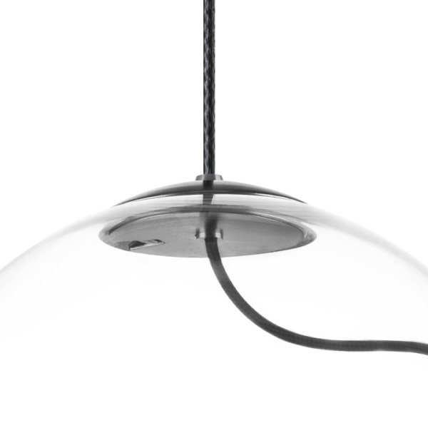 805300 Люстра COLORE 1х8W (led) E27 АЛЮМИНИЙ/ПРОЗРАЧНЫЙ