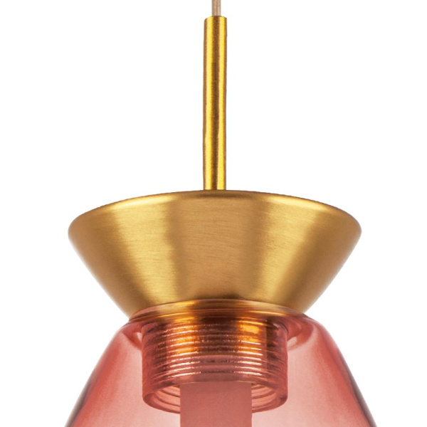 805112 Люстра COLORE LED 1х4W 220LM ЗОЛОТО/РОЗОВЫЙ 3000K