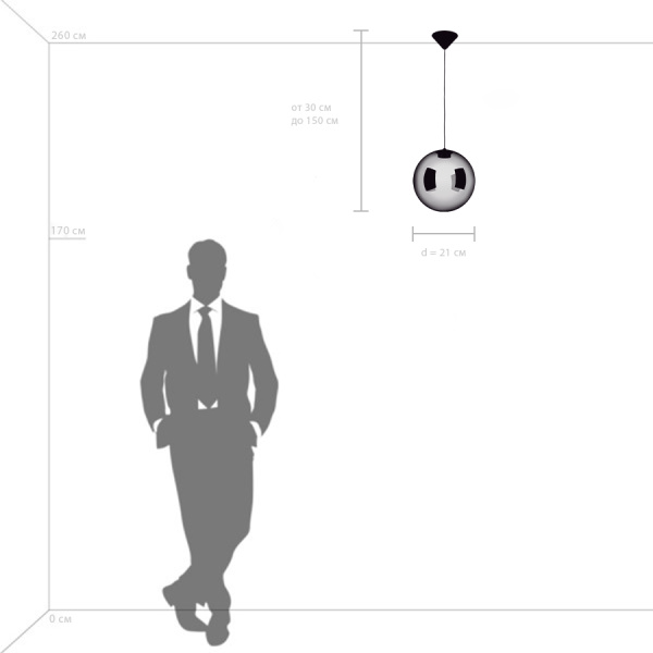 801018 Люстра SFERETTA LED 1х3W 120LM КОФЕЙНЫЙ/ДЫМЧАТЫЙ 3000K