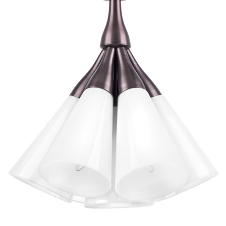757070 Люстра CONE 7х10W (led) E14 КОФЕЙНЫЙ/БЕЛЫЙ