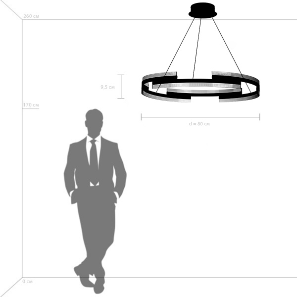 736333 Люстра ROTONDA 70W LED 3805LM 120G ЗОЛОТО 3000K