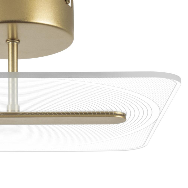 738043 Люстра ACRILE 14W LED 1236LM 120G ЗОЛОТО 3000K