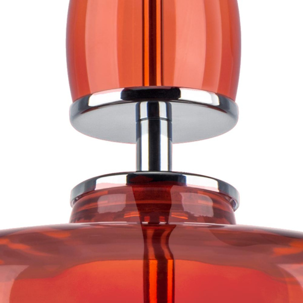 804402 Люстра ASTRA LED 12W 580LM ХРОМ/КРАСНЫЙ 3000K