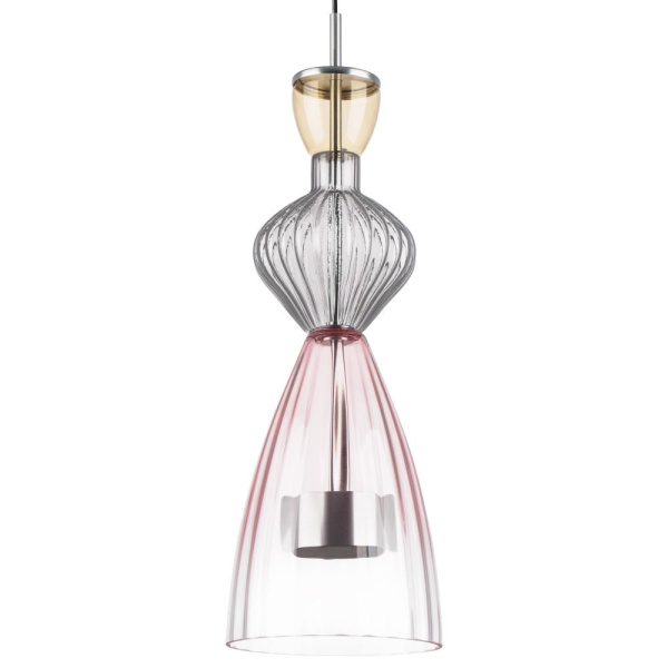 814003 Люстра BELLE LED 1х8W 450LM АЛЮМИНИЙ/МУЛЬТИКОЛОР 3000K