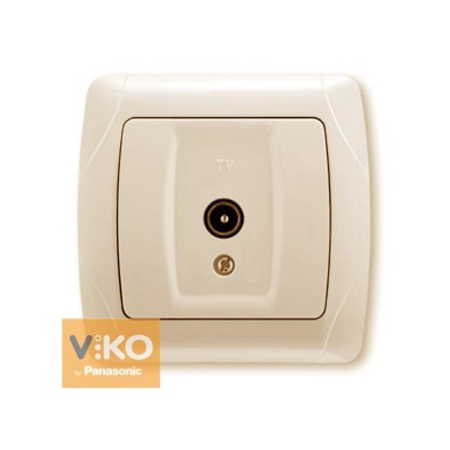 90562010 Розетка ТВ оконечная крем VIKO Carmen