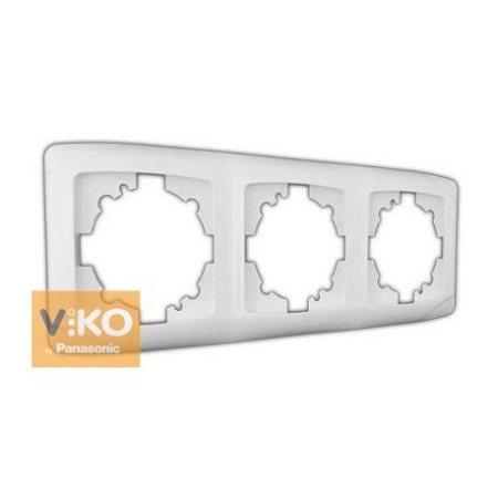 90571003 Рамка 3х вертикальная белая VIKO Carmen