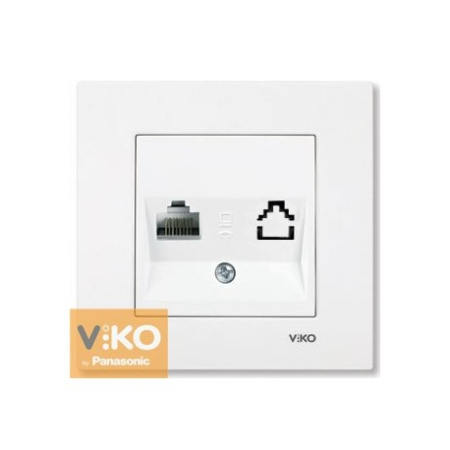 90960032 Розетка компьютерная RJ45 белая VIKO KARRE