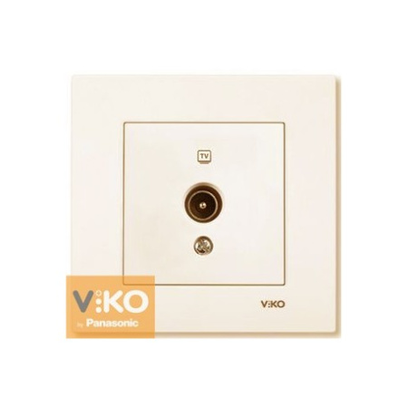 90960110 Розетка ТВ оконечная крем VIKO KARRE