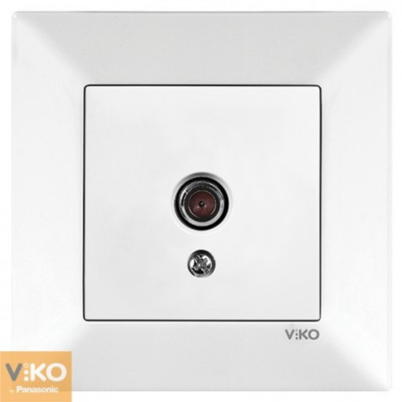 90970010 Розетка ТВ оконечная белая VIKO MERIDIAN