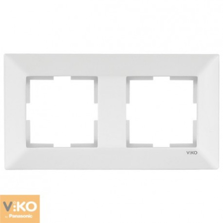 90979002 Рамка 2х горизонтальная белая VIKO MERIDIAN