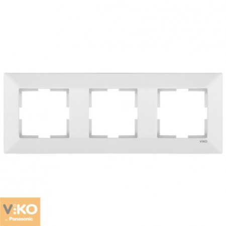 90979003 Рамка 3х горизонтальная белая VIKO MERIDIAN