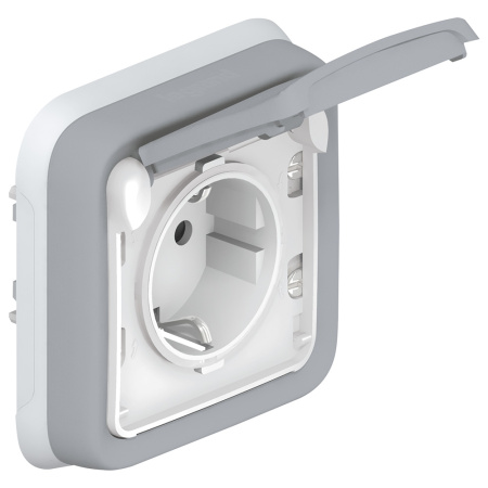 Legrand Plexo Серый Вывод кабельный с зажимом