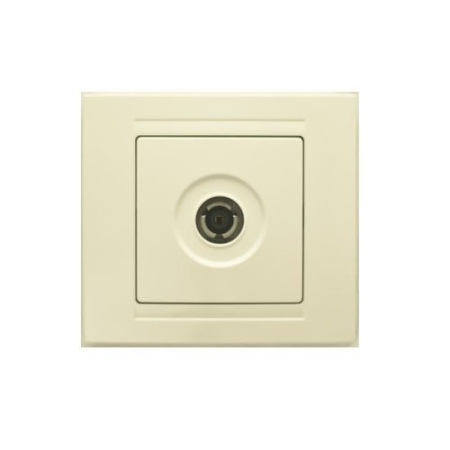 MD2912122 ТВ розетка проходная крем
