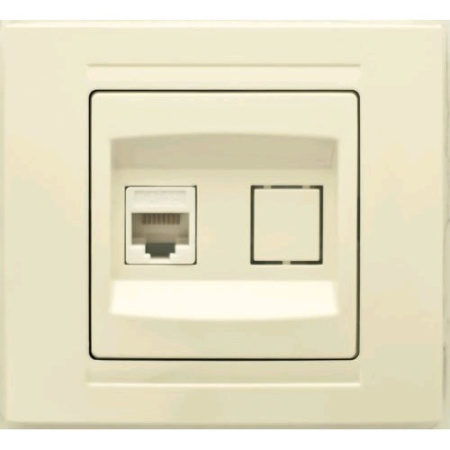 MD2912130 Розетка компьютерная (1ad.cat 5) крем
