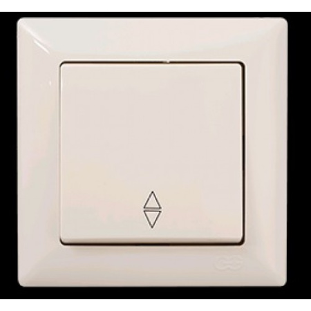 VS2812107 Выкл. 1-клав. проходной крем