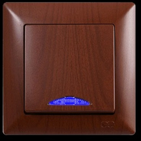 VS2820102 Выкл. 1-клав. с подсветкой ОРЕХ