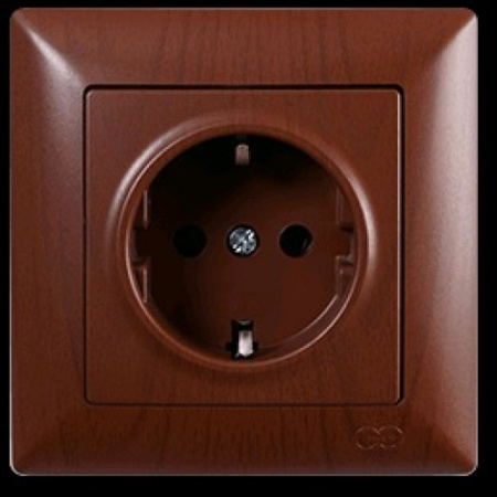 VS2820115 Розетка 1х с заземлением ОРЕХ