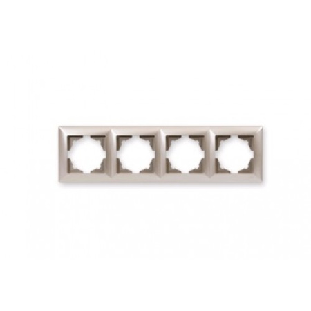 VS2825145 Рамка 4-я бежевый металлик