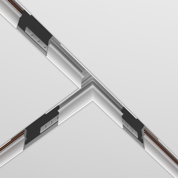 Коннектор Т-образный Exility встраиваемый под ГКЛ 9,5мм, белый