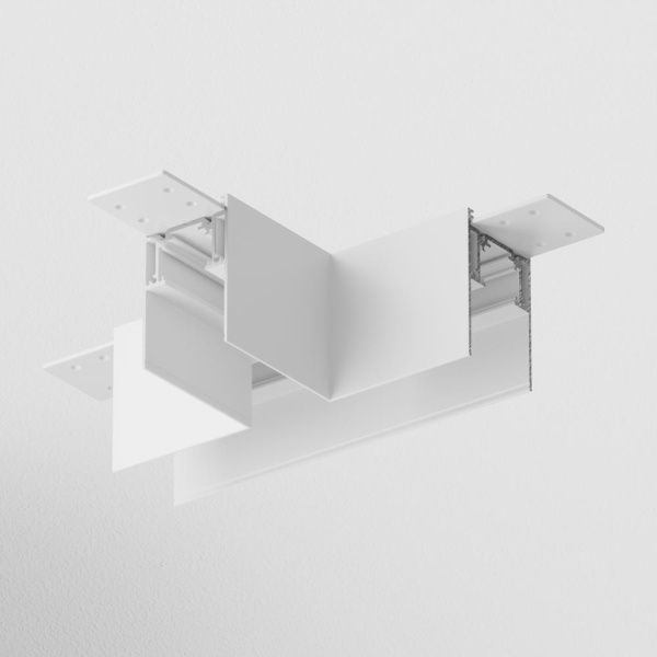 Коннектор Т-образный Gravity накладной белый