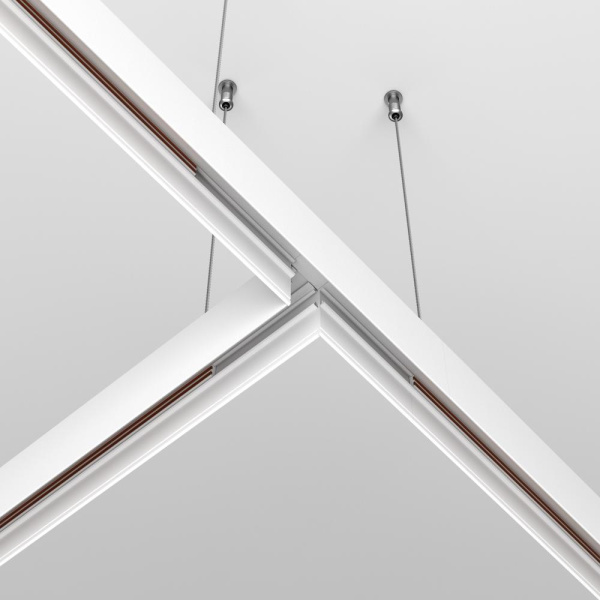 Коннектор Т-образный Exility накладной белый