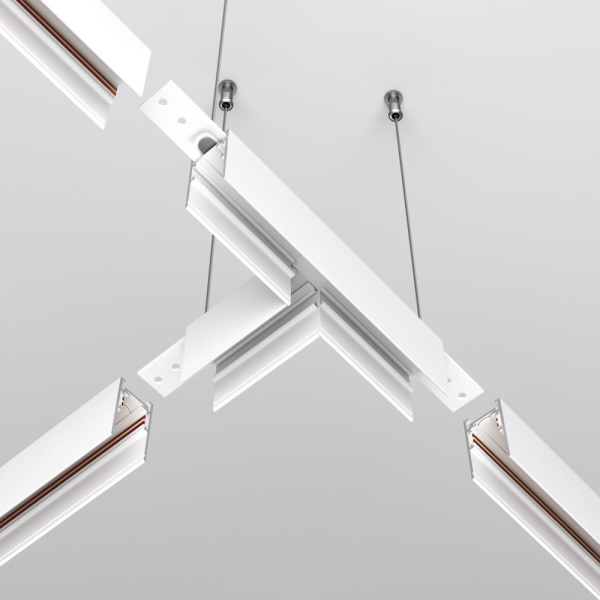 Коннектор Т-образный Exility накладной белый