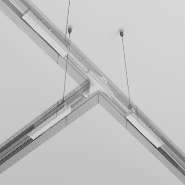 Коннектор питания Т-образный Exility белый