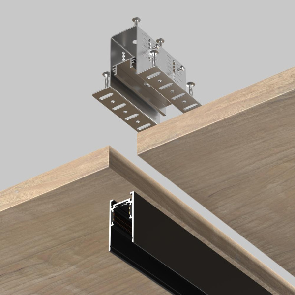 Крепеж для установки шинопровода Exility в деревянный потолок